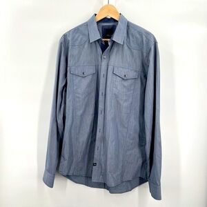 7 Diamonds blueprint button down mens long sleeved shirt